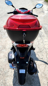 200cc 4 Stroke EFI Gas Moped Scooter Fully Assembled W/ LED Lights - ZINGER 200 RED