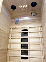 1 - 2 Person Sauna Far Infrared Canadian Hemlock Sauna Cabin w/Ceramic Heaters- ZY-001 - Solo