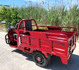 Electric Powered Cargo Truck 1000 Watt Motorized Scooter Moped Truck 3 Wheel Trike Bicycle Scooter - RED