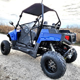 200cc Highlander UTV Fuel Injected Utility Vehicle Gas Golf Cart Alternate Fully Loaded - YK200U - BLUE