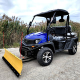 400cc GVX Gas Golf Cart UTV 4x4 With Snow Plow & Rear Flip Seat - All Wheel Drive ATV