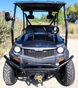 400cc GVX Gas Golf Cart UTV 4x4 With Rear Flip Seat Street Legal Light Package All Wheel Drive - BLACK