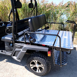 400cc GVX Gas Golf Cart UTV 4x4 With Rear Flip Seat Street Legal Light Package All Wheel Drive - BLACK