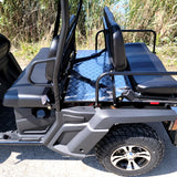 400cc GVX Gas Golf Cart UTV 4x4 With Rear Flip Seat Street Legal Light Package All Wheel Drive - BLACK