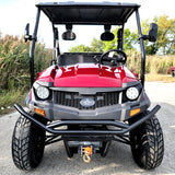 400cc GVX Gas Golf Cart UTV 4x4 With Rear Flip Seat Street Legal Light Package All Wheel Drive - Red