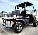 400cc GVX Gas Golf Cart UTV 4x4 With Rear Flip Seat Street Legal Light Package All Wheel Drive - Red