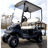 Electric Termite Golf Cart Mini Four Seater Optionally Fully Loaded - BLACK