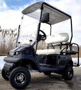 Electric Termite Golf Cart Mini Four Seater Optionally Fully Loaded - BLACK