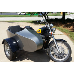 GSI - RocketTeer Old School Biker Side Car Motorcycle Sidecar Kit - Fits All Models