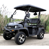 New Gas Golf Cart UTV Hybrid Big Hammer 200 GVX Side by Side UTV With Custom Rims/Tires - Black