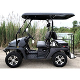 New Gas Golf Cart UTV Hybrid Big Hammer 200 GVX Side by Side UTV With Custom Rims/Tires - Black