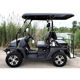 New Gas Golf Cart UTV Hybrid Big Hammer 200 GVX Side by Side UTV With Custom Rims/Tires - Black
