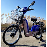 Chopstick 48 Volt 500W Electric Bicycle Scooter Bike Moped With Pedals - BLW CHOPSTICK - BLUE