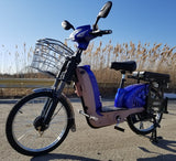 Chopstick 48 Volt 500W Electric Bicycle Scooter Bike Moped With Pedals - BLW CHOPSTICK - BLUE