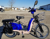 Chopstick 48 Volt 500W Electric Bicycle Scooter Bike Moped With Pedals - BLW CHOPSTICK - BLUE