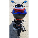 200cc 4 Stroke EFI Gas Moped Scooter W/ LED Lights - CLASH 200 BLUE Without Pedals 182