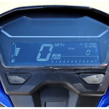 200cc 4 Stroke EFI Gas Moped Scooter W/ LED Lights - CLASH 200 BLUE Without Pedals 182