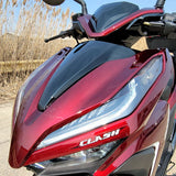 200cc 4 Stroke EFI Gas Moped Scooter W/ LED Lights - CLASH 200 RED Without Pedals 182