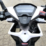 200cc 4 Stroke EFI Gas Moped Scooter W/ LED Lights - CLASH 200 WHITE Without Pedals 182