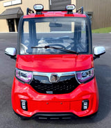LE Coco Coupe Red Electric Golf Car Small LSV Low Speed Vehicle Golf Cart 4 Seater 60v Scooter Car - LE - RED
