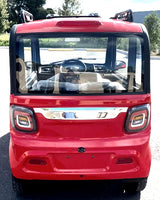 LE Coco Coupe Red Electric Golf Car Small LSV Low Speed Vehicle Golf Cart 4 Seater 60v Scooter Car - LE - RED