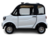 Electric Golf Car 4 Seater Small LSV Low Speed Vehicle Golf Cart 4 Seater 60v GSI Coco Coupe Scooter Car - White