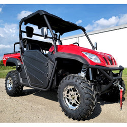 650cc 4x4 UTV 4 Seater Golf Cart Contender Edition Utility Vehicle EFI W/Upgraded Rims & Rear Seat - Comrade 650