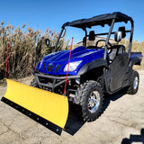 650cc 4x4 UTV Utility Vehicle With Snow Plow & Disc Brakes - ATV Comrade 650 - BLUE