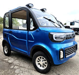Lightning Sapphire Blue Coco Coupe LE Electric LSV Golf Cart