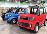 Lightning Sapphire Blue Coco Coupe LE Electric LSV Golf Cart
