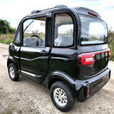 LE Coco Coupe Red Electric Golf Car Small LSV Low Speed Vehicle Golf Cart 4 Seater 60v Scooter Car - Black