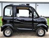 Electric Golf Car 4 Seater Small LSV Low Speed Vehicle Golf Cart 4 Seater 60v Coco Coupe Scooter Car - Black