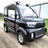 Electric Golf Car 4 Seater Small LSV Low Speed Vehicle Golf Cart 4 Seater 60v Coco Coupe Scooter Car - Black