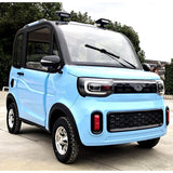 Electric Golf Car 4 Seater Small LSV Low Speed Vehicle Golf Cart 4 Seater 60v Coco Coupe Scooter Car - Light Blue