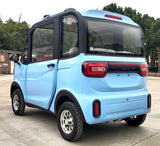Electric Golf Car 4 Seater Small LSV Low Speed Vehicle Golf Cart 4 Seater 60v Coco Coupe Scooter Car - Light Blue