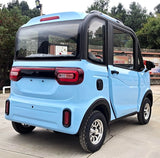 Electric Golf Car 4 Seater Small LSV Low Speed Vehicle Golf Cart 4 Seater 60v Coco Coupe Scooter Car - Light Blue