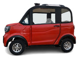 LE Coco Coupe Red Electric Golf Car Small LSV Low Speed Vehicle Golf Cart 4 Seater 60v Scooter Car - LE - RED