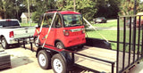 LE Coco Coupe Red Electric Golf Car Small LSV Low Speed Vehicle Golf Cart 4 Seater 60v Scooter Car - LE - RED
