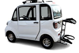 Electric Golf Car 4 Seater Small LSV Low Speed Vehicle Golf Cart 4 Seater 60v GSI Coco Coupe Scooter Car - White