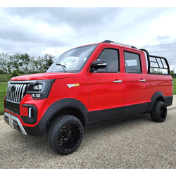 Limited Edition Electric Truck Golf Car 4 Seater LSV Low Speed Vehicle 60v Coco Truck Golf Cart With AC & Heat - Red