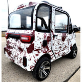 Coco Coupe Blood Splatter Edition 60v Electric 4 Seater Golf Cart LSV Car