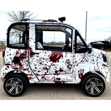 Coco Coupe Blood Splatter Edition 60v Electric 4 Seater Golf Cart LSV Car