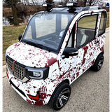 Coco Coupe Blood Splatter Edition 60v Electric 4 Seater Golf Cart LSV Car