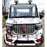 Coco Coupe Blood Splatter Edition 60v Electric 4 Seater Golf Cart LSV Car