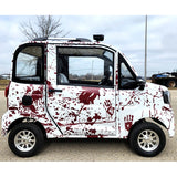 Coco Coupe Blood Splatter Edition 60v Electric 4 Seater Golf Cart LSV Car