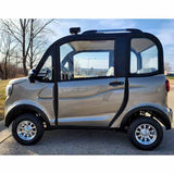 Coco Coupe 60v Electric 4 Seater Golf Cart LSV Car Champaign Gray