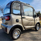 Coco Coupe 60v Electric 4 Seater Golf Cart LSV Car Champaign Gray