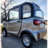 Coco Coupe 60v Electric 4 Seater Golf Cart LSV Car Champaign Gray