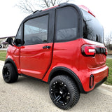 LE Coco Coupe Red Electric Golf Car Small LSV Low Speed Vehicle Golf Cart 4 Seater 60v Scooter Car - LE - RED