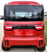 LE Coco Coupe Red Electric Golf Car Small LSV Low Speed Vehicle Golf Cart 4 Seater 60v Scooter Car - LE - RED